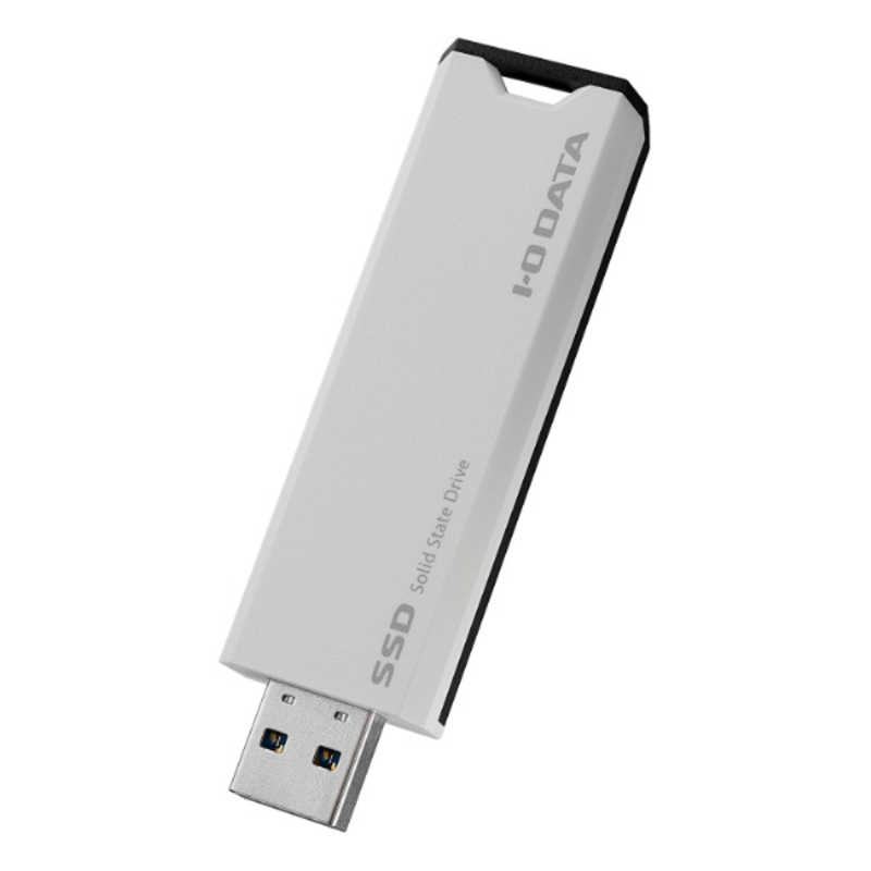 IOデータ IOデータ USB 10Gbps(USB 3.2 Gen 2)対応 スティックSSD ［500GB /ポータブル型］ ホワイト×ブラック SSPS-US500W SSPS-US500W