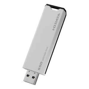 IOデータ USB 10Gbps(USB 3.2 Gen 2)対応 スティックSSD ［500GB /ポータブル型］ ホワイト×ブラック SSPS-US500W