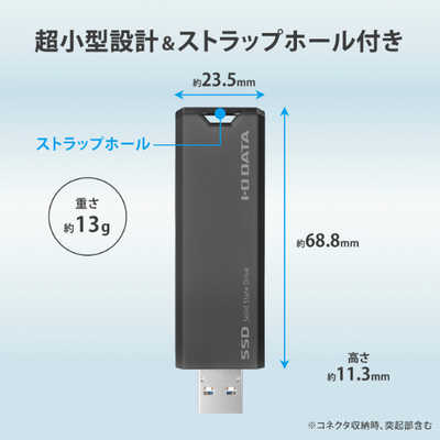 アイオーデータ スティックタイプ SSD 500GB