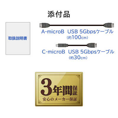 IOデータ USB 5Gbps(USB 3.2 Gen1)対応 ハードウェア自動暗号化＆耐