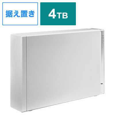 【新品】HDD-UT4WB I-O DATA 4TB 外付け IOデータ テレビ録画＆パソコン両対応 外付けハードディスク ［4TB