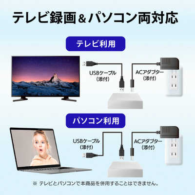 【新品】HDD-UT4WB I-O DATA 4TB 外付け IOデータ テレビ録画＆パソコン両対応 外付けハードディスク ［4TB