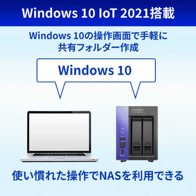 韓国ブランド通販サイト 搭載 Windows IOデータ 小規模利用法人向けNAS の HDL2-Z10ATB02 外付けハードディスク・ドライブ