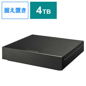 IOデータ テレビ録画用ハードディスク(静音モデル) トロッカ ［4TB /据え置き型］ ブラック HDPZ-UT4KDB