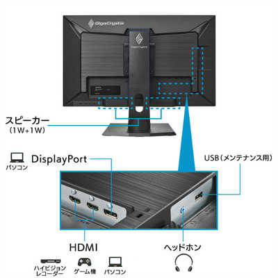 IOデータ 180Hz対応ゲーミングモニター GigaCrysta ［27型 /フルHD