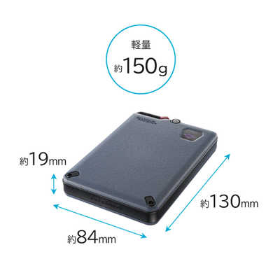 I-O DATA BizDAS 500GB 外付けSSD IOデータ 外付けSSD BizDAS ［500GB /ポータブル型］ ブラック SSPD