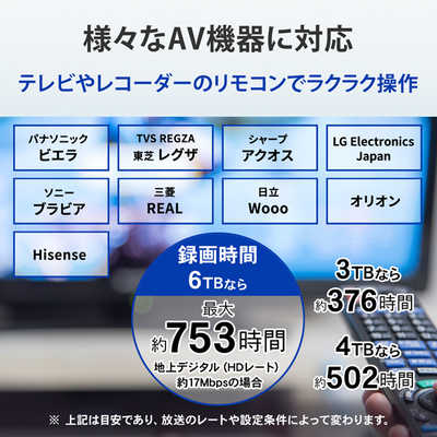 IOデータ 【アウトレット】24時間連続録画対応ハイエンドモデル録画用