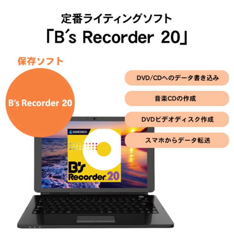 IOデータ IOデータ Type-C対応 保存ソフト付きポータブルDVDドライブ ［USB-A/USB-C］ ホワイト DVRP-UC8SW/H DVRP-UC8SW/H