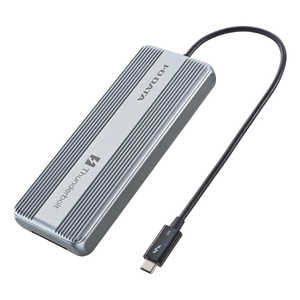 IOデータ Thunderbolt5対応超高速ポータブルSSD 4TB ［ポータブル型］ グレー SSPU-TFC4