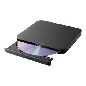 IOデータ USB-A コネクター対応 保存ソフト付きポータブルDVDドライブ ブラック 