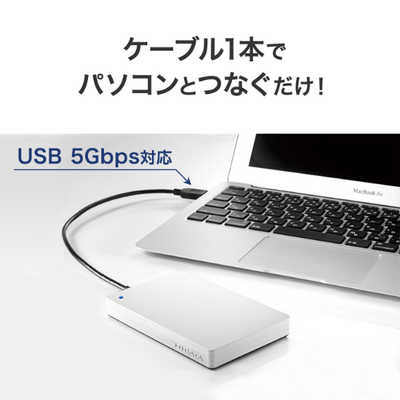 IOデータ USB 5Gbps対応ポータブルハードディスク ［1TB / ポータブル