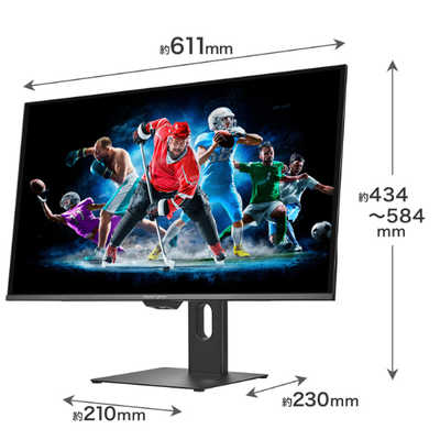 IOデータ QD-OLED採用ゲーミングモニター GigaCrysta ［27型 / WQHD