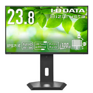 IO�f�[�^ �f�C�W�[�`�F�[����65W���d USB-C���ډt���f�B�X�v���C BizCrysta �m23.8�^ / �t��HD(1920×1080) / ���C�h / 100Hz�n �u���b�N LCD-C243SMB-F