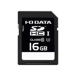 IOデータ UHS-I UHS スピードクラス1対応 SDメモリーカード ［Class10 / 16GB］ SDU1-16G/NC