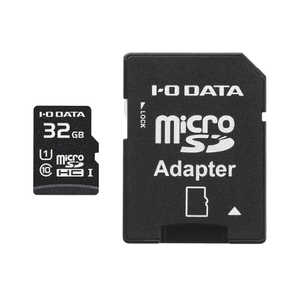 IO�f�[�^ UHS-I UHS �X�s�[�h�N���X1�Ή� microSD�������[�J�[�h(SD�J�[�h�ϊ��A�_�v�^�[�t��) �mClass10 / 32GB�n MSDU1-32G/NC