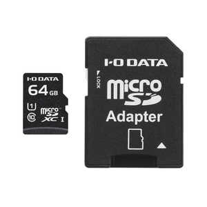 IO�f�[�^ UHS-I UHS �X�s�[�h�N���X1�Ή� microSD�������[�J�[�h(SD�J�[�h�ϊ��A�_�v�^�[�t��) �mClass10 / 64GB�n MSDU1-64G/NC