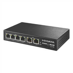 IOデータ 10G/2.5G マルチギガ対応アンマネージスイッチングハブ ブラック R-BSH-X2Q4SR