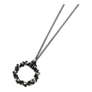 パール グラスホルダーネックレス ブラック MHL-31 パール グラスホルダーネックレス ブラック MHL-31