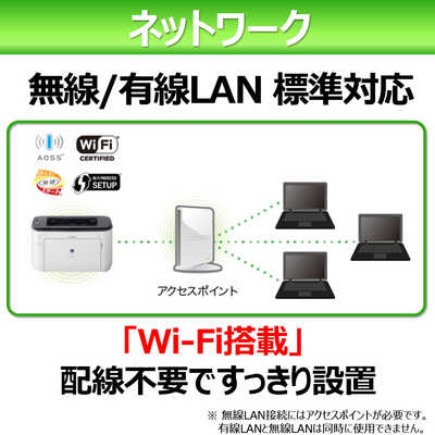 Canon LBP6240 Satera レーザープリンター Wi-Fi接続対応（キヤノン 