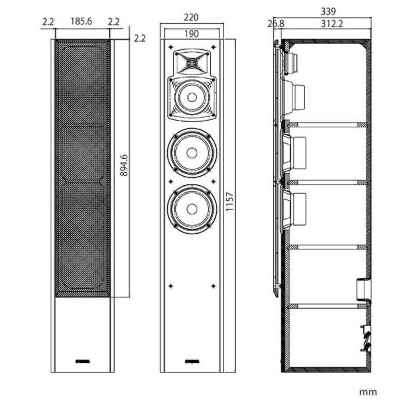 ヤマハ　YAMAHA ヤマハ　YAMAHA トールボーイスピーカー  [ハイレゾ対応 /1本] NS-F350(MB) ウォルナット NS-F350(MB) ウォルナット