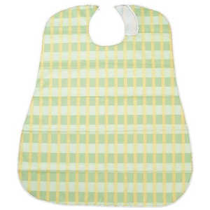 竹虎 ソフラピレン エプロン ボーダーチェックロング グリーン 102311