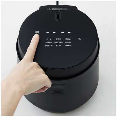 ORIGINALBASIC 炊飯器 3合 マイコン ブラック OB-M31-K の通販
