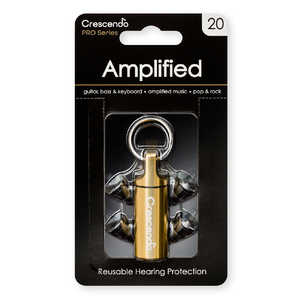 CRESCENDO 音楽用耳栓(ポップス・ロック用) Amplified20 CRESCENDO 音楽用耳栓(ポップス・ロック用) Amplified20
