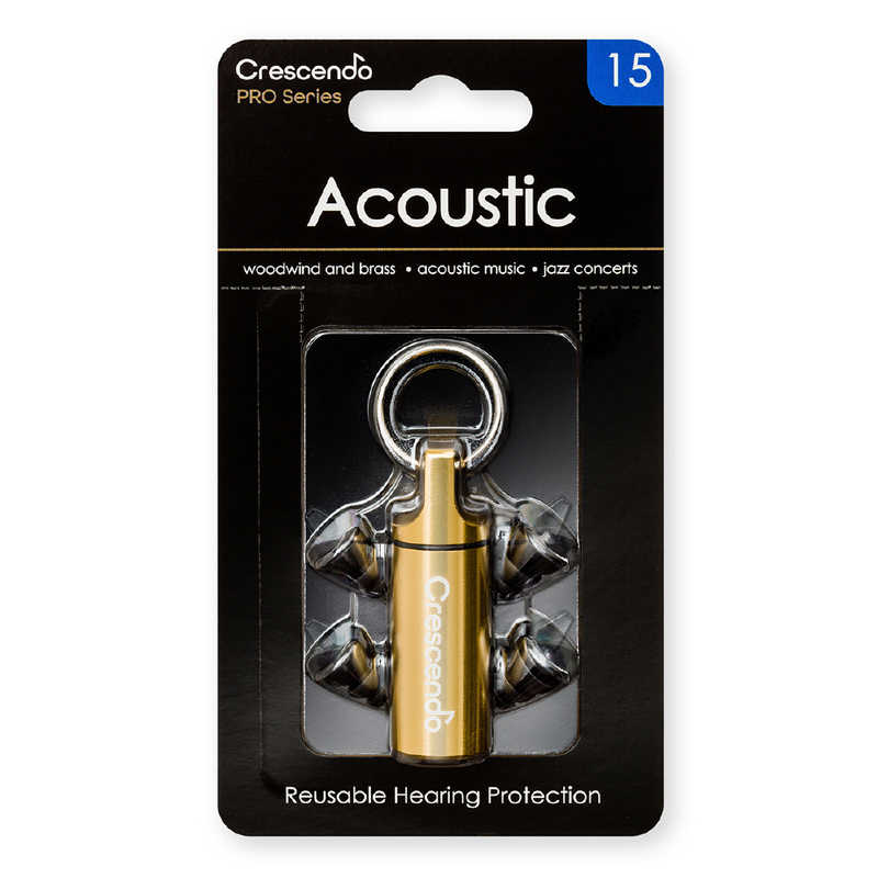 CRESCENDO CRESCENDO 音楽用耳栓（アコースティック音楽・ジャズ用） Acoustic15 Acoustic15