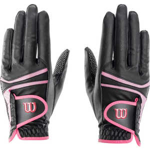 キャスコ ゴルフ用品 (レディース 両手用)ゴルフグローブ ハイパーパフォーマンス HYPER PERFORMANCE Wilson Staff(18cm/ブラック×ピンク) ブラック/ピンク WP-2116LW