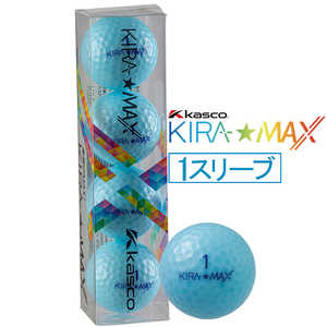 キャスコ ゴルフボール KIRA MAX (キラマックス) ［4球(1スリーブ)］ アクア KIRAMAX