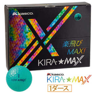 キャスコ ゴルフボール KIRA MAX (キラマックス) ［12球(1ダース)］ ターコイズ KIRAMAX