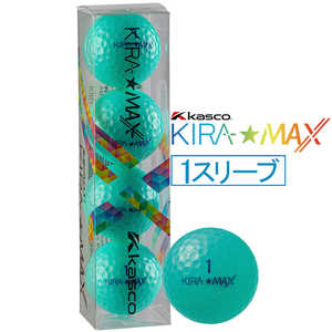 キャスコ ゴルフボール KIRA MAX (キラマックス) ［4球(1スリーブ)］ ターコイズ KIRAMAX