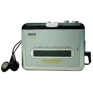 ＜コジマ＞ ANDO C14-864スピーカー付カセットプレーヤー C14864