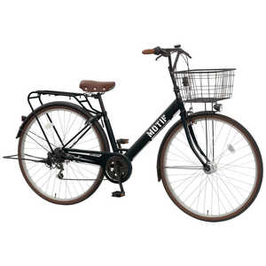 丸石サイクル 自転車 モチーフV MOTIF V ハーフマットブラック (外装6段 /27インチ)【組立商品につき返品不可】 MOTP276Z