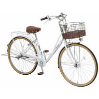 B998★限定特価★ 中古自転車 マルイシ　プリミエール　アイボリー【27インチ　3段　LEDオートライト 】 丸石サイクル 自転車 プルミエール PREMIER [内装3段 /27インチ