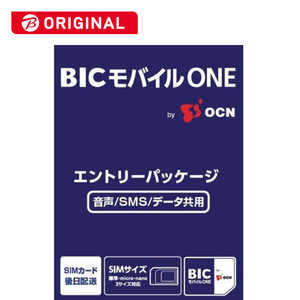 OCN BICモバイルONE 音声･SMS･データ共通 OCN038