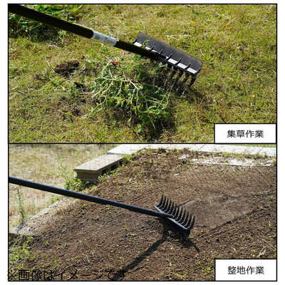 はるさま専用 FG プラ爪付板レーキ 12本爪 1350 柄付| 製品情報 | 浅香工業
