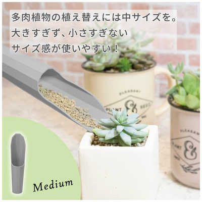 浅香工業 FG プラ 多肉土入れ2点セット グレー ＃193977 #193977 の