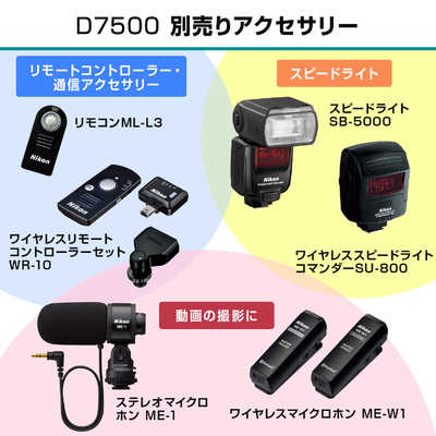 ニコン Nikon 一眼レフカメラ D7500 ボディ の通販 | カテゴリ：カメラ