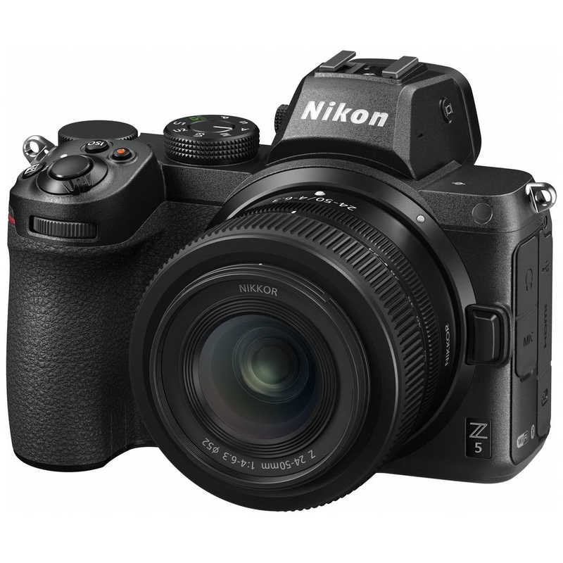 ニコン　Nikon ニコン　Nikon ミラーレス一眼カメラ  ズームレンズ  Nikon Z 5 24-50レンズキット ブラック Nikon Z 5 24-50レンズキット ブラック