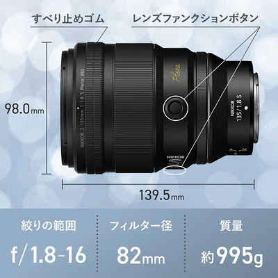 Nikon NIKKOR Z 135mm f/1.8 S Plena ニコン 新品)Nikon (ニコン) NIKKOR Z 135mm F1.8 S Plena（商品ID