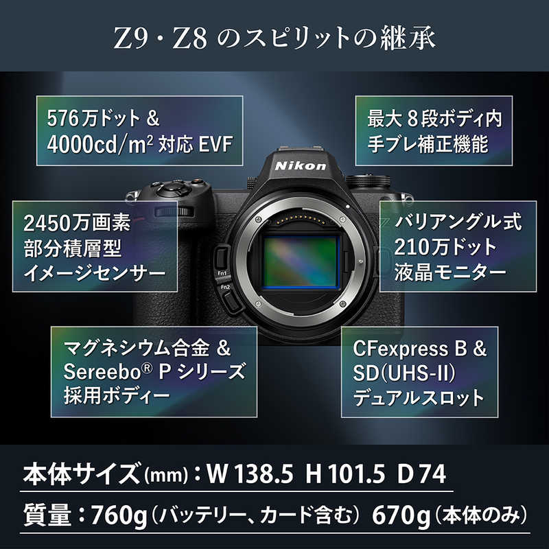 ニコン　Nikon ニコン　Nikon ミラーレス一眼カメラ Z6III ボディ Z6III ボディ