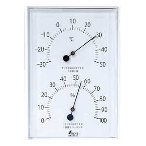 シンワ測定 シンワ測定 温湿度計W-1角型ホワイト A76470510