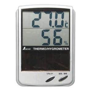 シンワ測定 シンワ測定 デジタル温湿度計Bソーラーパネル A76472989