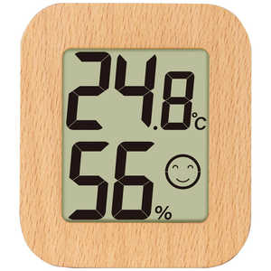 シンワ測定 シンワ73232 温湿度計 環境チェッカーミニ木製LBR #73232