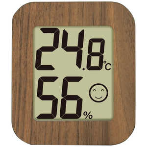 シンワ測定 シンワ73233 温湿度計 環境チェッカーミニ木製DBR #73233