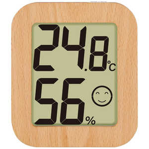 シンワ測定 シンワ73234 温湿度計 環境チェッカー 木製LBR #73234