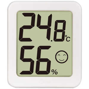シンワ測定 シンワ73244 温湿度計 環境チェッカー ミニ ホワイト #73244