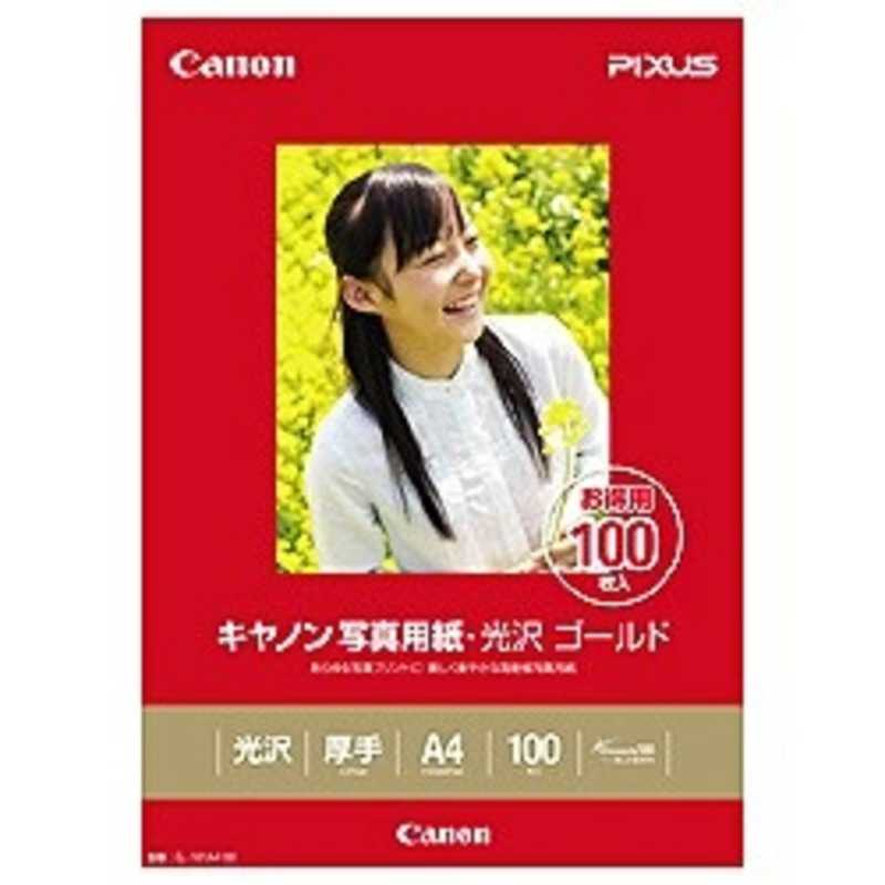 キヤノン　CANON キヤノン　CANON 写真用紙･光沢 ゴールド A4 100枚 GL‐101A4100 GL‐101A4100