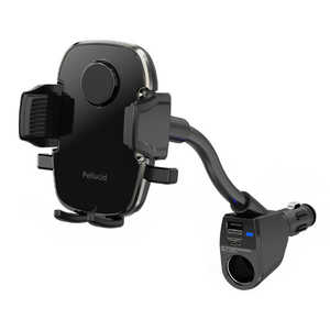 ペルシード 車内用品 スマホホルダー ワンタッチスマホホルダー アクセサリーソケット固定タイプ 対応サイズ:(幅):約58?88mm/厚み:約20mmまで/ホルダー部耐荷 ペルシード 車内用品 スマホホルダー ワンタッチスマホホルダー アクセサリーソケット固定タイプ 対応サイズ:(幅):約58?88mm/厚み:約20mmまで/ホルダー部耐荷